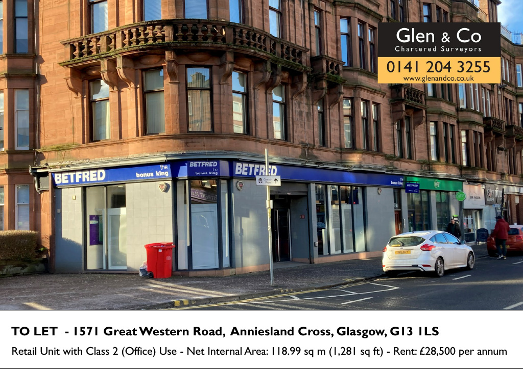 Available Shop & Commercial Property Units to let in West Central Scotland